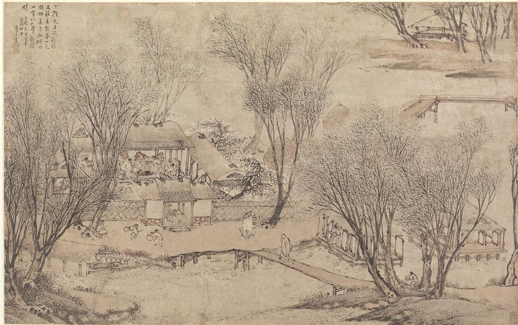 Li Shida, New Year's Day in a Village at Stone Lake, 1609