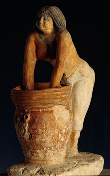 Egyptian | Slave making beer from Giza | c. 2690-2130 BCE | Egyptian Museum of Cairo | Image and original data provided by SCALA, Florence/ART RESOURCE, N.Y. ; artres.com ; scalarchives.com | (c) 2006, SCALA, Florence / ART RESOURCE, N.Y.