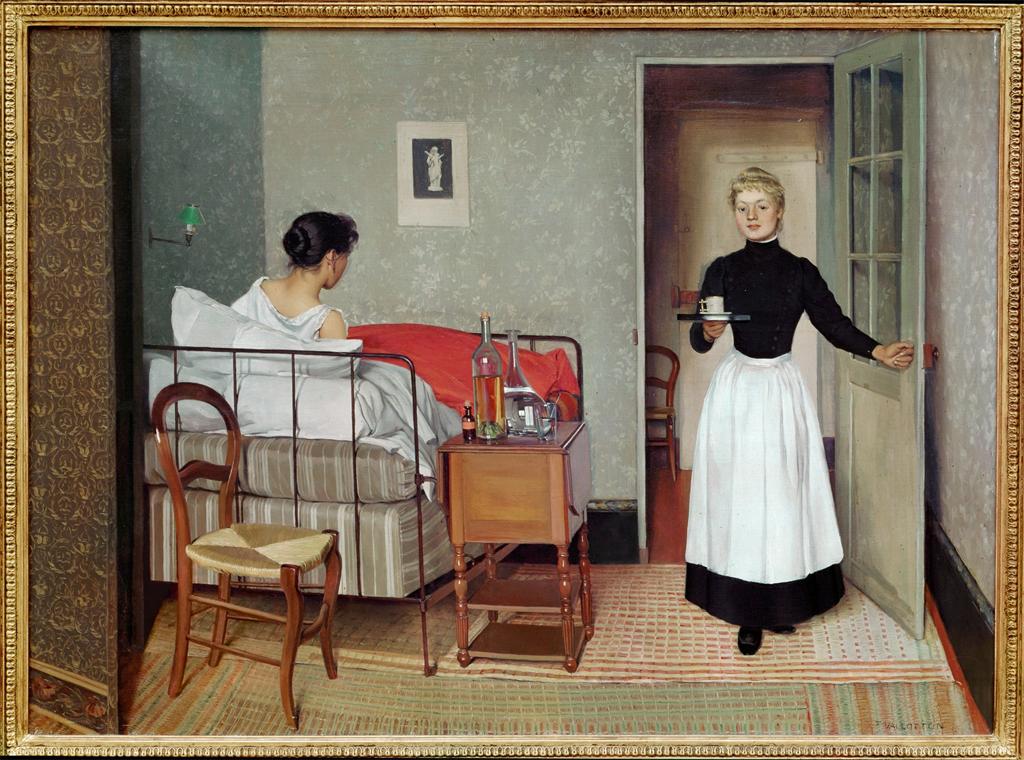 Félix Vallotton, The sick patient (Helene Chatenay), 1892. Image and original data provided by Erich Lessing Culture and Fine Arts Archives/ART RESOURCE, N.Y. artres.com