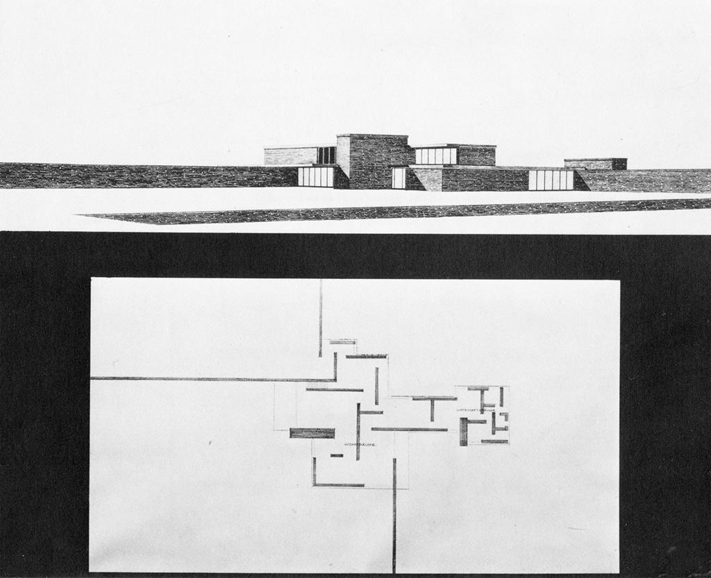 Ludwig Mies Van der Rohe, Brick Country House (unbuilt), 1924