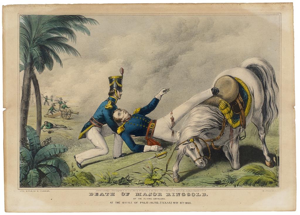 Nathaniel Currier, Death of Major Ringgold, 1846. Photograph © The Museum of Fine Arts, Houston