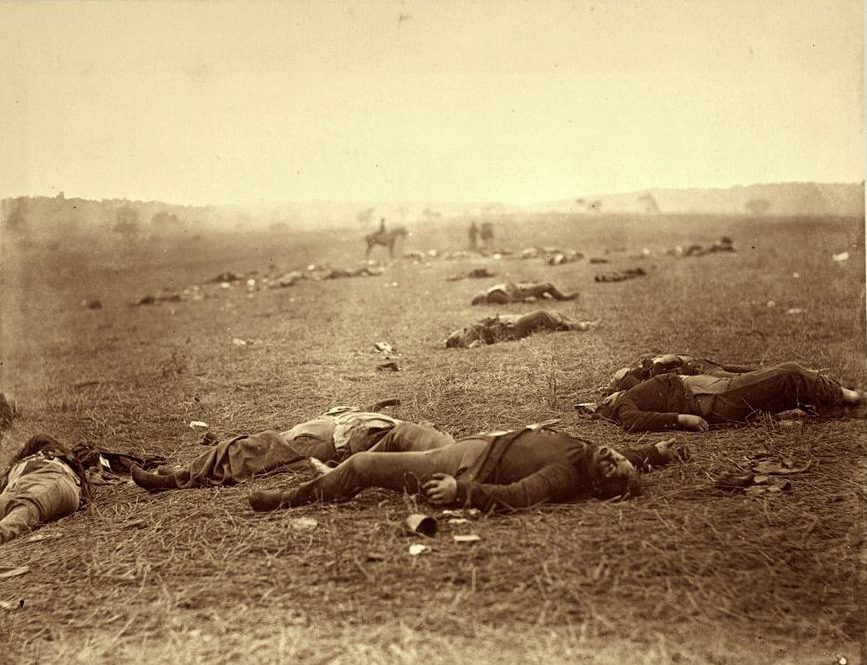 Timothy H. O'Sullivan, A Harvest of Death, Gettysburg, Pennsylvania, July, 1863. Image courtesy of George Eastman House www.eastmanhouse.org