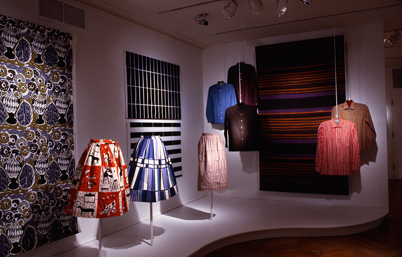 Marimekko: Fabrics, Fashion, Architecture, Installation view; 2003-2004. Image and original data contributed by Bard Graduate Center Gallery