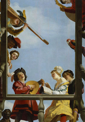 Gerrit van Honthorst, Musical Group on a Balcony, 1622