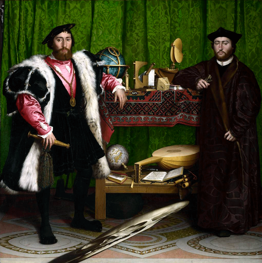 Hans Holbein the Younger | Jean de Dinteville and Georges de Selve ('The Ambassadors') | 1533 | The National Gallery, London  | Photograph ©The National Gallery, London