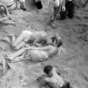 Reginald Marsh, [Couple relaxing at Coney Island beach.], ca. 1938, Museum of the City of New York. © 2012 Estate of Reginald Marsh / Art Students League, New York / Artists Rights Society (ARS), New York