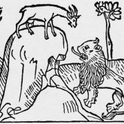 Anonymous Artists, The Lion and the Nanny-Goat, circa 1481. The Illustrated Bartsch