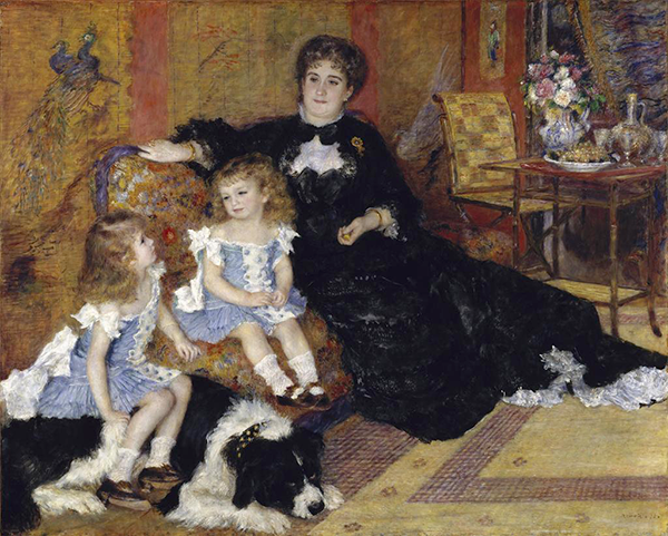 Pierre-Auguste Renoir. Madame Georges Charpentier (Marguerite-Louise Lemonnier) and Her Children, Georgette-Berthe and Paul-Émile-Charles. 1878. The Metropolitan Museum of Art